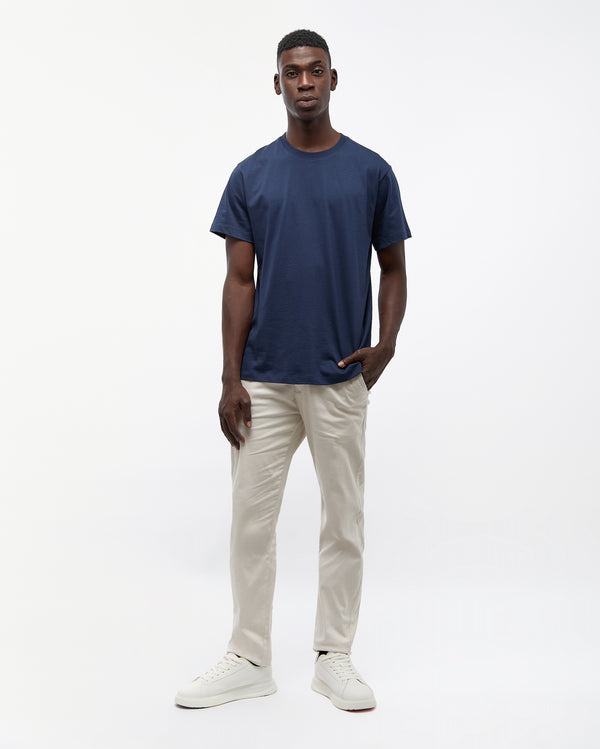 Men's Blue Basic T-shirt